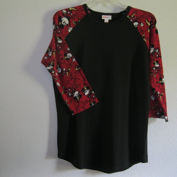Minnie Mouse Raglan Top by LuLaRoe. New. Size M. 3/4 Sleeve - Picture 2 of 6
